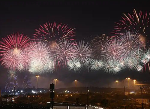 陆河县焰火晚会